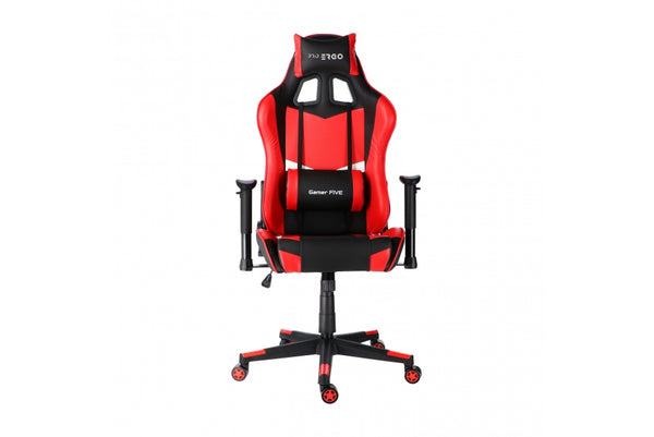 Fotel gamingowy Gamer Five - widok z przodu, ergonomiczny design dla graczy