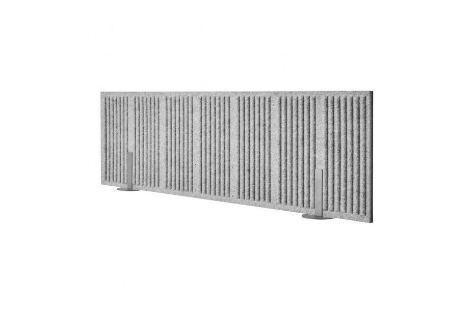 PANEL WYGŁUSZAJĄCY NABIURKOWY LEVIATAN 1400x400 SZARY
