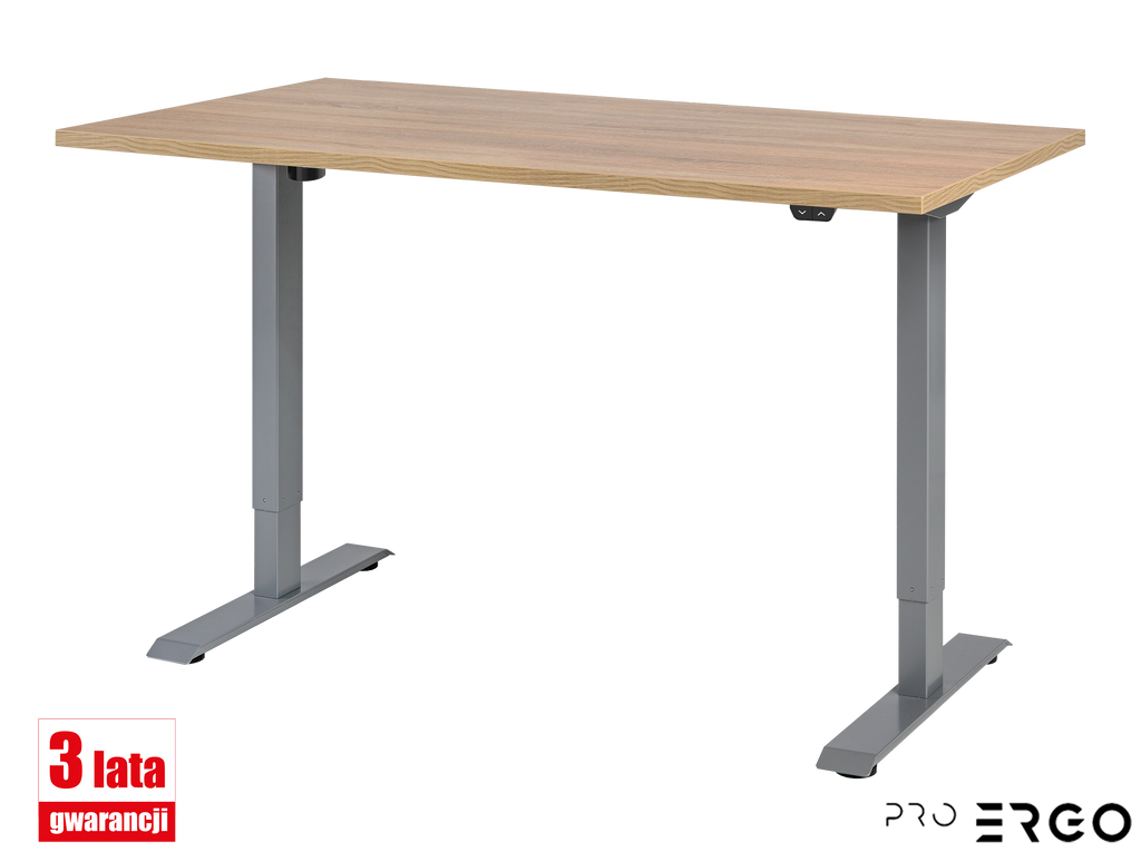Biurko Lambda 120cm - kolor blatu dąb sonoma