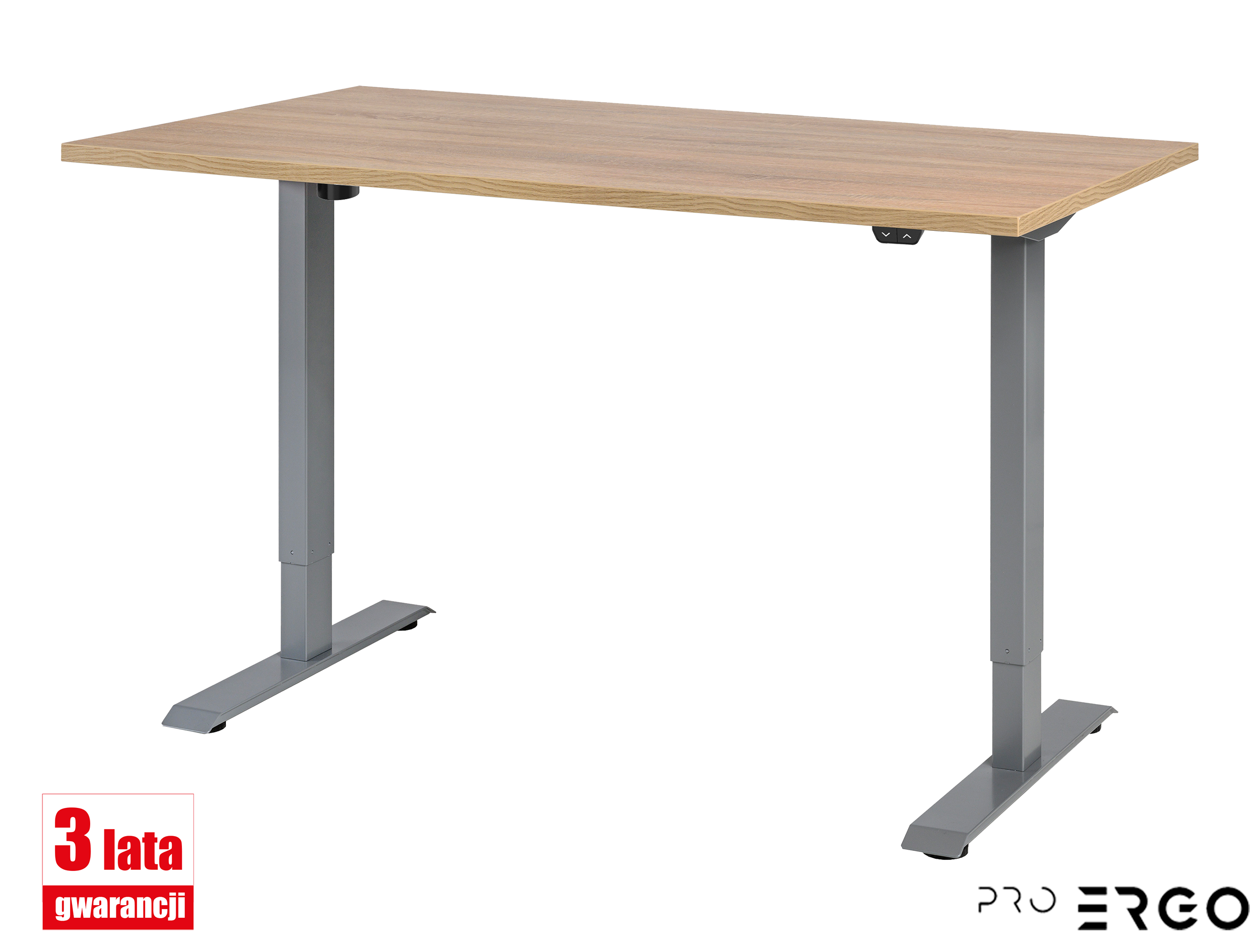 Biurko Lambda 120cm - kolor blatu dąb sonoma