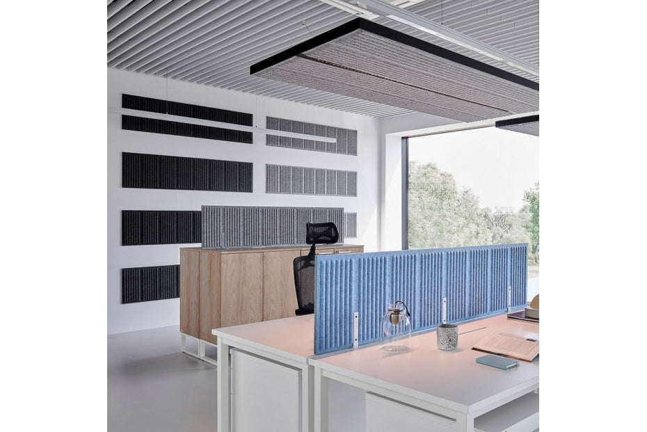 PANEL WYGŁUSZAJĄCY NABIURKOWY LEVIATAN 1400x400 SZARY